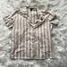 J. Crew Intimates & Sleepwear | J. Crew Striped Sleep Short Sleeve Pajama Top | Color: Tan/White | Size: M