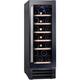 19 Bottle Capacity Single Zone Slimline Wine Cooler - Black