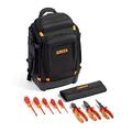 Fluke Pack30 Professional Tool Backpack + Insulated Hand Tools Starter Kit (5 Insulated Screwdrivers and 3 Insulated Pliers)