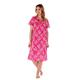 Slenderella ND55212 Women's Raspberry Floral Cotton Nightdress 10/12