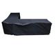 YOBAIH 210D Waterproof L Shape Large Size XL Indoor Outdoor Sofa Cover 3Mx3M Rattan Patio Garden Furniture Protective Cover Dust Covers Patio Dining Set Protect Cover (Size : 3m x 3m Large Size)