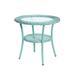 Roma All-Weather Wicker Side Table by BrylaneHome in Haze