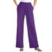 Plus Size Women's 7-Day Knit Wide-Leg Pant by Woman Within in Radiant Purple (Size 2X)