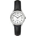 Timex Easy Reader Women's 25mm Black Leather Strap Date Window Quartz Watch T2H331