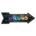 SignMission Decal-999886_Drugs Arrow Decal Funny Home Décor 24" Wide Plastic/Acrylic | 10 H x 30 W x 1 D in | Wayfair D-A-10-999886