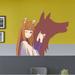 Stickalz Anime Wolf Girl Wall Decal, Anime Wolf Girl Wall Sticker, Anime Wolf Girl Wall Decor, Anime Wolf Girl Wall Art Vinyl | Wayfair