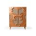 Marie Burgos Design Traje De Luces Bar Cabinet Wood/Metal/Wicker/Rattan in Brown | 65 H x 21 D in | Wayfair SQ4894947