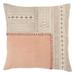 Joss & Main Triss 100% Cotton Throw Square Pillow Cotton in Pink/White | 20 H x 20 W in | Wayfair F86A6B7366354EA685A32777BA574E43