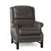 Birch Lane™ Sherry 36.5" Wide Faux Leather Standard Recliner Fade Resistant/Genuine Leather in Gray/Black | 46 H x 36.5 W x 40 D in | Wayfair