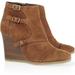 J. Crew Shoes | J.Crew Greer Suede Wedge Ankle Boots | Color: Brown/Tan | Size: 8