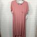 Lularoe Dresses | Lularoe Nwt High Low Carly Dress - Size Large | Color: Pink | Size: L