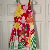 Lilly Pulitzer Dresses | Floral Lilly Pulitzer Dress | Color: Pink/Yellow | Size: 8