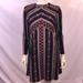 Free People Dresses | Free People Knit Dress, Size L, Nwt | Color: Black/Blue | Size: L