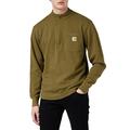 Carhartt Men's Tilden Long Sleeve Half Zip Shirt, Military Olive, XXL