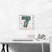 ARTCANVAS Fun Polka Dots Number 7 Seven Numeral - Wrapped Canvas Textual Art Print Canvas, in Brown/Green/White | 12 H x 12 W x 0.75 D in | Wayfair