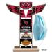 Fan Creations Totem Mask Holder Wall Décor in Blue/Red | 12.25 H x 10.5 W x 1 D in | Wayfair N2001-ARI