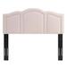 Rosdorf Park Cecilia Performance Velvet Headboard Upholstered/Velvet in Pink | 45.5 H x 78.5 W x 3 D in | Wayfair 7AF86CFB4382465B94F767AD4A462B46