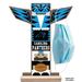 Fan Creations Totem Mask Holder Wall Décor in Blue/Red | 12.25 H x 10.5 W x 1 D in | Wayfair N2001-CAR