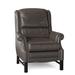 Birch Lane™ Sherry 36.5" Wide Faux Leather Standard Recliner Fade Resistant/Genuine Leather in Black/Brown | 46 H x 36.5 W x 40 D in | Wayfair