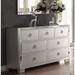 Rosdorf Park Culpeper Voeville 7 Drawer Double Dresser Wood in Brown/Gray | 34 H x 57 W x 15 D in | Wayfair 95F55753B56441958EFB287472ACF0C6