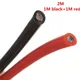 Fil de Silicone Flexible en Cuivre Toronné 2m 12/16/18/20/26/28/30AWG 1M Noir + 1M Rouge Fil à