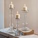 Set of Three Glass Pillar Candle Holders - CTW Home Collection 370339