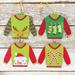 Set of Four Holiday Sweater Ornaments - CTW Home Collection 370303