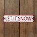 Let it Snow Metal Wall Sign - CTW Home Collection 770243