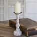 Wood Pillar Candle Holder with Round Base - CTW Home Collection 530180