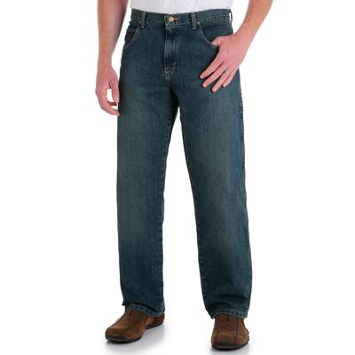 Men's Big & Tall Straight Relax Jeans by Wrangler in Mediterranean (Size 42 30)