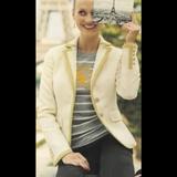 J. Crew Jackets & Coats | J.Crew Lexington Blazer | Color: Cream/Yellow | Size: 0