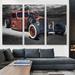 ARTCANVAS Hot Rod American Vintage Car - 3 Piece Wrapped Canvas Photograph Print Set Canvas, Wood in Brown/Gray | 60 H x 90 W x 1.5 D in | Wayfair