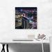 ARTCANVAS Manila Philippines Skyline at Night Square - Wrapped Canvas Photograph Print Canvas in Black | 18 H x 18 W x 0.75 D in | Wayfair