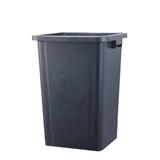 Fixturedisplays® 26 Gallon Square Grey Trash Can Garbage Waste Bin Container Heavy Duty Receptacle 19.3X19.3X26" SKU15052 Plastic in Gray | Wayfair