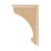 14 in x 3-1/4 in x 9 in Unfinished Large Solid Traditional Plain Bracket Corbel in Brown Architectural Products by Outwater L.L.C | Wayfair