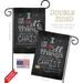 Breeze Decor All Things Through Christ 2-Sided Polyester 19 x 13 in. Garden Flag in Black/Red/White | 18.5 H x 13 W in | Wayfair