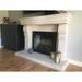 Los Angeles Cast Stone Hamilton Fireplace Surround, Solid Wood in White | 54 H x 70 W x 15 D in | Wayfair LACS-FM-HAMILTON-11