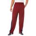 Men's Big & Tall Power Wicking Pants By KS Sport™ by KS Sport in Dark Burgundy Navy (Size 4XL)