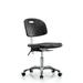 Inbox Zero Newport Industrial Polyurethane Clean Room Chair - Desk Height Plastic/Acrylic in Gray/Black | 38.5 H x 24 W x 25 D in | Wayfair