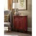 Birch Lane™ Cain 24" Wide en Rectangular Accent Cabinet Farmhouse Style Rustic Antique Finish & Storage in Red | 30 H x 24 W x 13 D in | Wayfair