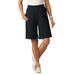 Plus Size Women's Jersey Knit Short by Woman Within in Black (Size 3X)