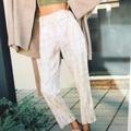 Anthropologie Pants & Jumpsuits | Anthropologie Mitra Relaxed Tie Due Pants Sz 6 | Color: Cream | Size: 6