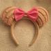 Disney Accessories | Minnie Mouse Concha Bread Ears Headband | Color: Cream/Pink | Size: Os