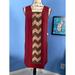 Jessica Simpson Dresses | Bogo Jessica Simpson Chevron Sleeveless Dress 10 Nwts | Color: Cream/Red | Size: 10