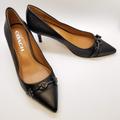 Coach Shoes | Coach Pointed Toe Buckle Heels | Color: Black | Size: 5