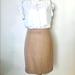 J. Crew Skirts | J. Crew | The Pencil Skirt | Tan/Beige | Wool | Color: Cream/Tan | Size: 2