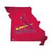 St. Louis Cardinals 12" Logo State Sign