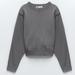 Zara Sweaters | Bnwt Zara Oversized Sweater Long Sleeve S | Color: Gray | Size: S