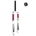 LvTu Air Bicycle MTB Suspension Fork 26 27.5 29 inch White 140mm Travel 32mm Red Inner Tube, Mountain Bike Lightweight Disc Brake Front Forks (Color : Straight Manual lockout, Size : 26")