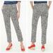 J. Crew Pants & Jumpsuits | J Crew Leopard Print Linen Drawstring Ankle Pant | Color: Brown/White | Size: 6